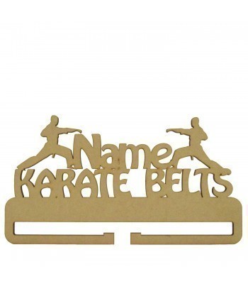 Laser Cut Personalised  Karate Belts Holder